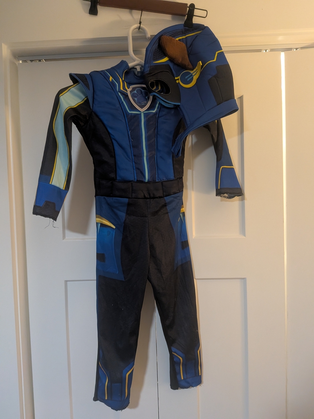 Paw Patrol Chase Toddler Power Up Costume The Mighty Movie Size 4T